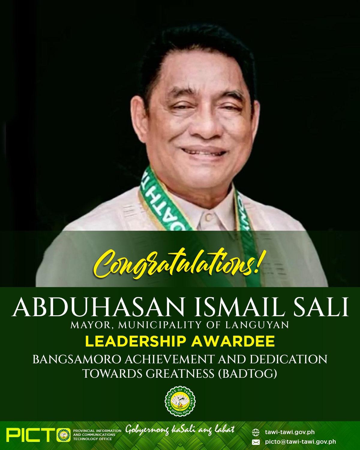 Portrait of Abduhasan Ismail Sali