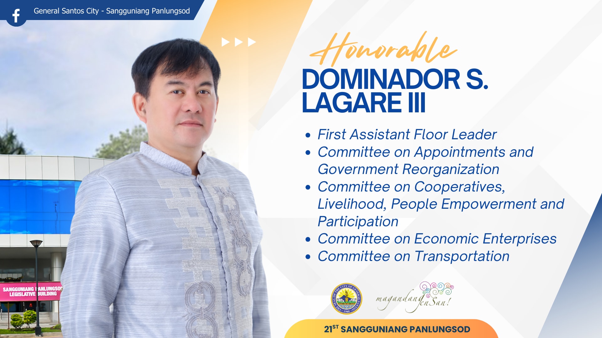 Portrait of Dominador S. “Dom” Lagare III